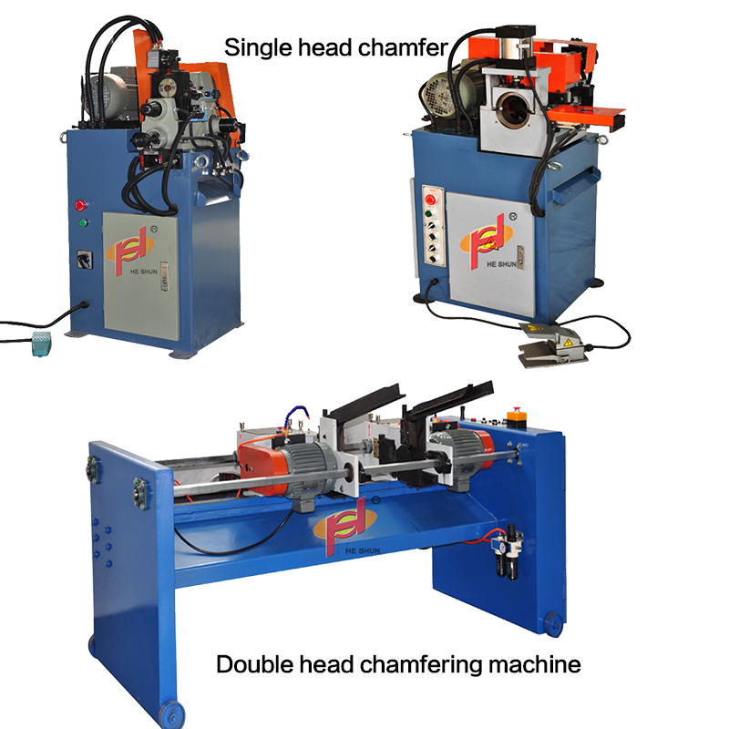 Double head chamfering machine