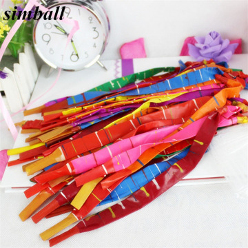 100pcs 1.5g Long Rocket Balloon For Kids Play air balloons Birthday Party Supplies Wedding Decoration Balloons Children's Toys