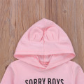 Toddler Kids Girls Casual Hoodies, Bears Ears Hooded Neck Long Sleeve Letter Printed Pullover Sweatshirts 0-6Y Spring Autumn