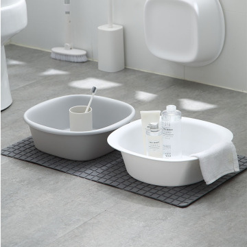 Roll edge washbasin portable thickened plastic household washbasin foot basin clothes basin