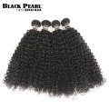 Black Pearl Pre-Colored Peruvian Hair Weave Bundles Human Hair 4 Bundles Hair Weft Curly Weave Hair Extensions 400g Non-Remy