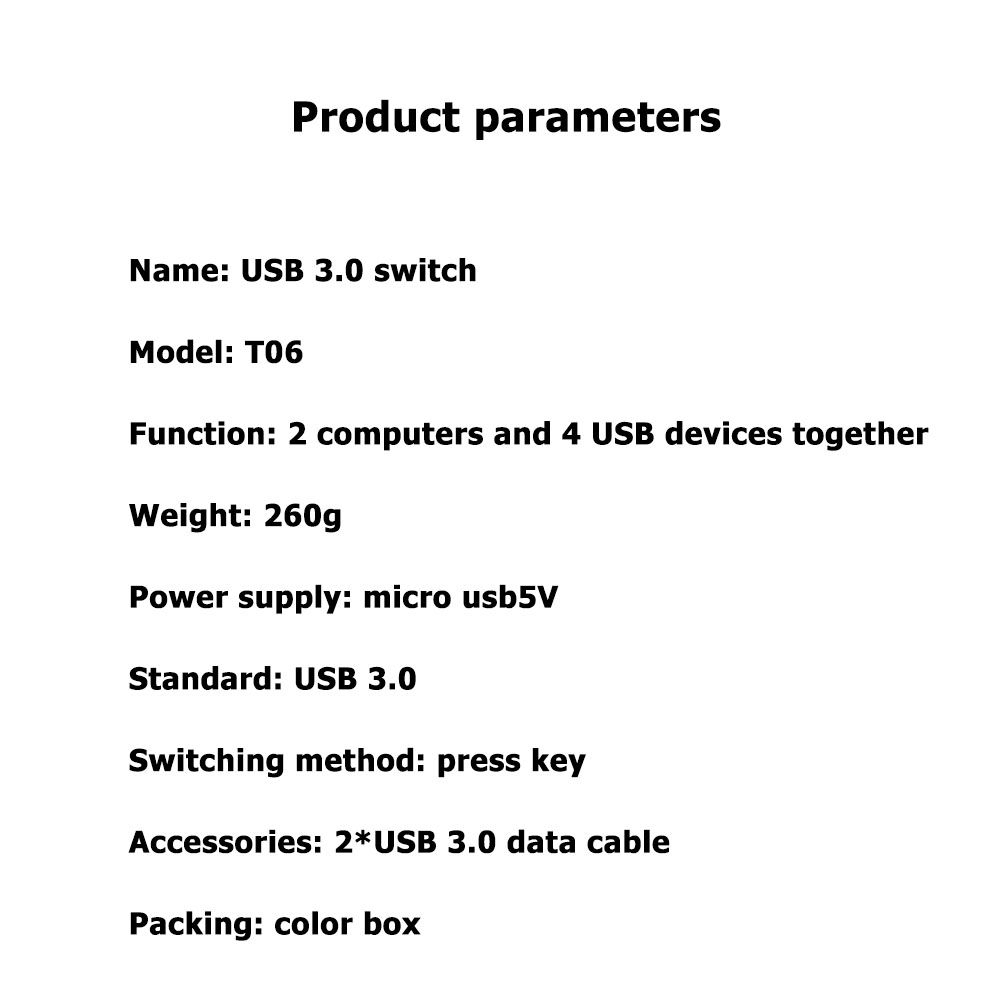 2 Computers Sharing 4 USB Devices KVM Switch Box USB3.0 Switcher 2x4 USB 2.0 Peripheral Sharing Switch for Keyboard