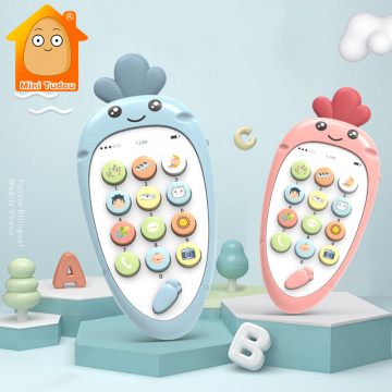 Baby Phone Toy Mobile Phone for Kids Telephone Toy Infant Early Educational Mobile Toy Chinese/English Learning Machine