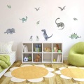 Cartoon Watercolor Dinosaurs Wall Sticker Poster Animals Vinyl Wall Decals for Kids Room Boys Children Mural DIY Home Decor