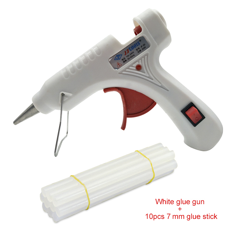 20W Hot Melt Glue Gun with Free 7mm Adhesive Sticks Industrial Mini Guns Thermo Electric Repair Heat Temperature Glue Guns Tools