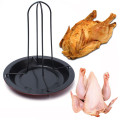 New Kitchen Outdoor BBQ Tools Chicken Duck Holder Rack Grill Stand Roasting For BBQ Rib Non Stick Carbon Steel #LL