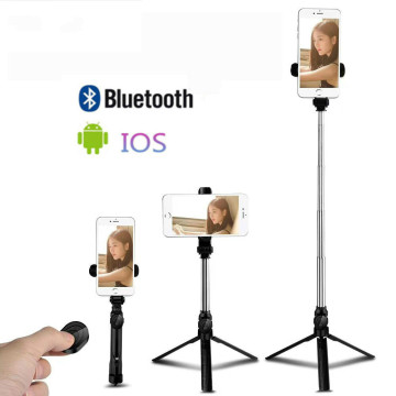 Wireless Bluetooth Selfie Stick with Remote Control Self timer Tripod Mobile Phone Selfie Stick Tripods Live Video Support