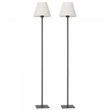 Modern Floor Standing Lamp with Linen Lampshade