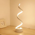 Spiral aluminum LED strip reading lamp
