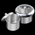 ANGNYA 3pc Stainless Steel Metal Dappen Dish / Lid Non-slip Bowl Cup Crystal Nail Art Tips Tools for Mixed Acrylic Liquid Powder