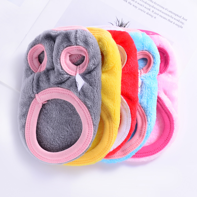 Autumn and Winter Cartoon Small Dog Clothes Warm Flannel Vest for Teacup Yorkies Puppy Cat Costume Chihuahua ubranka dla psa
