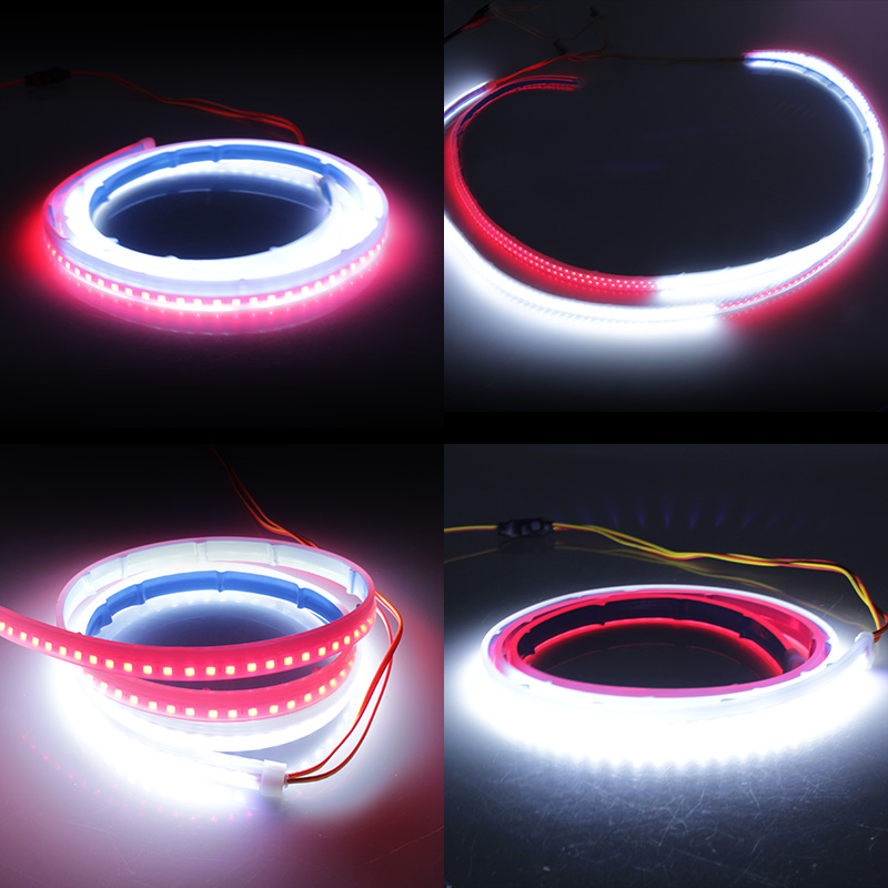Niscarda 120CM Car Welcome Decorative Lamp Strip Door Opening Warning LED Safety Anti Rear-end Collision Universal Light