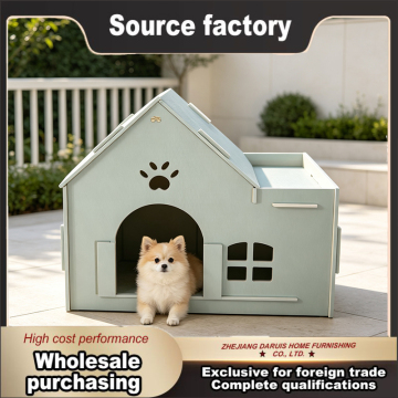 Durable Custom Pet House with Waterproof Board Design