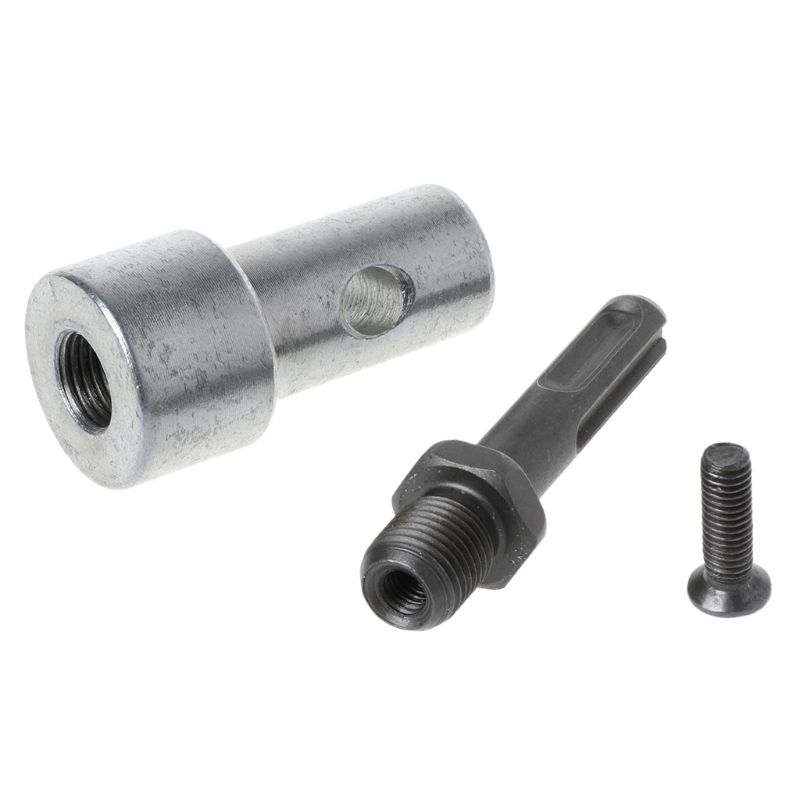 2 Round Pits 2 Slots Drill Bit Adapter For Electric Drill Convert to Earth Auger Head Connector Tool