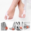 2Pcs Silicone Toe Separator Bunion Splint Hallux Valgus Orthosis Correction Overlapping Spreader Foot Protector Inserts