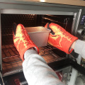 3D Crab / Fish Shape Thickening Cotton Oven Gloves Heatproof Mitten Kitchen Cooking Microwave Oven Mitt Insulated Non-slip Glove