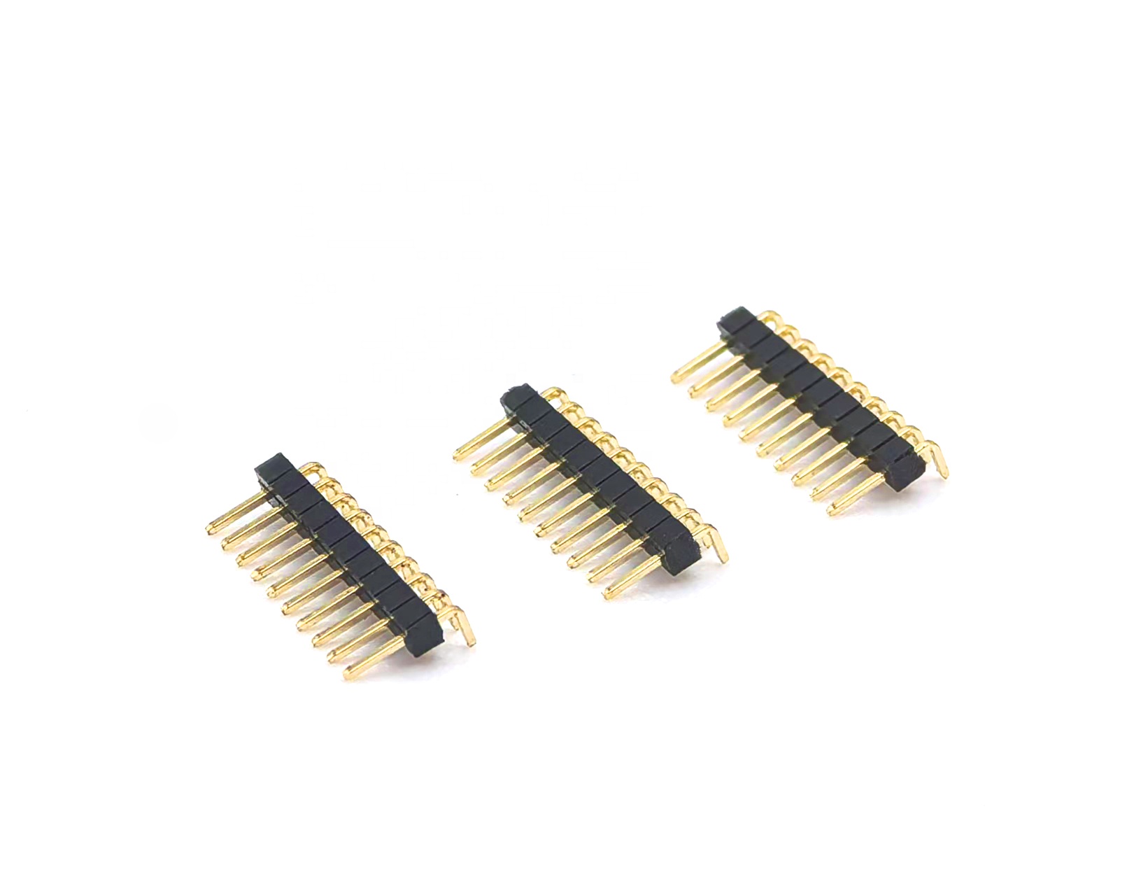 1.0mm Pitch Pin Header Connector Single Row Right Angle H:1.0mm 1*10P