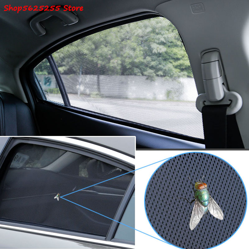 for Mercedes Benz W204 Accessories Magnetic Car SunShade Mesh Sun Shade Side Window Light Visor Insulation 2007-2014