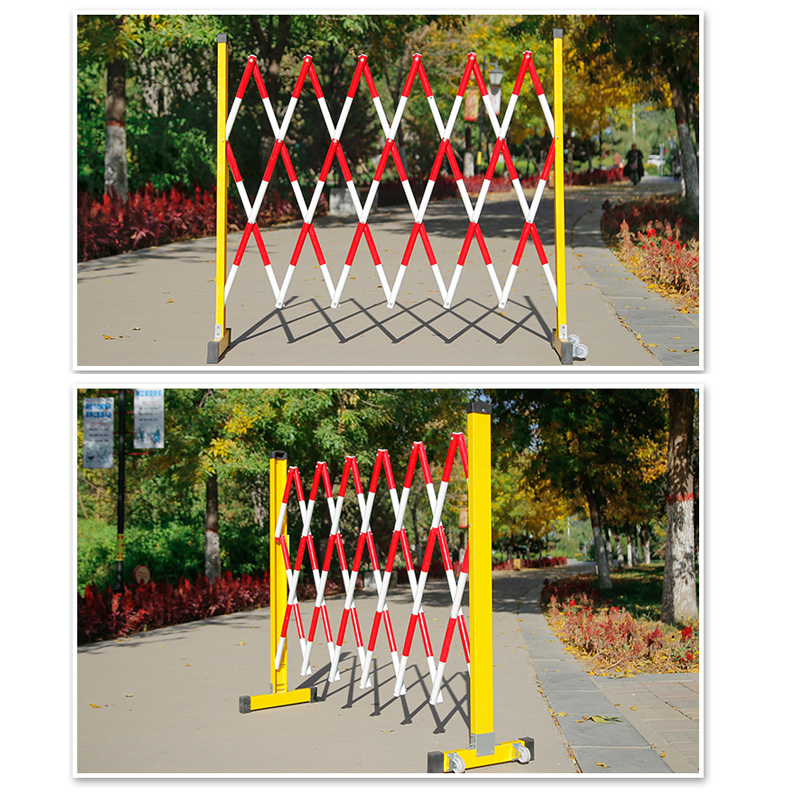 138 feet wide FRP Outdoor Temporary Parking Retractable Scissor Fence Crowd Control Safety Traffic Folding Expanding Barrier