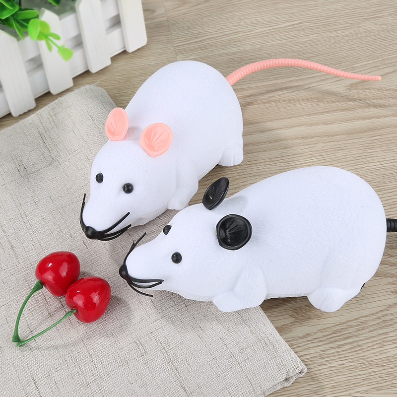 RC Animals RC Cat Pets Wireless Remote Control Rat Mouse Toy Moving Mouse For Cat Playing Chew For Cats Infrared Radio Control