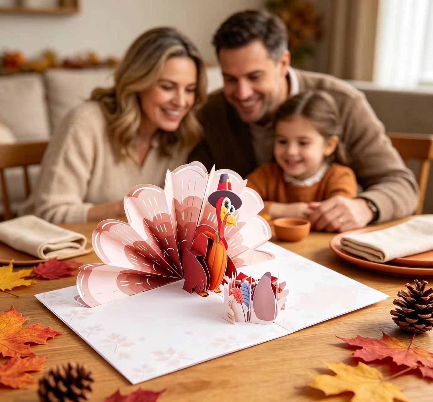 Pop up thanksgiving card