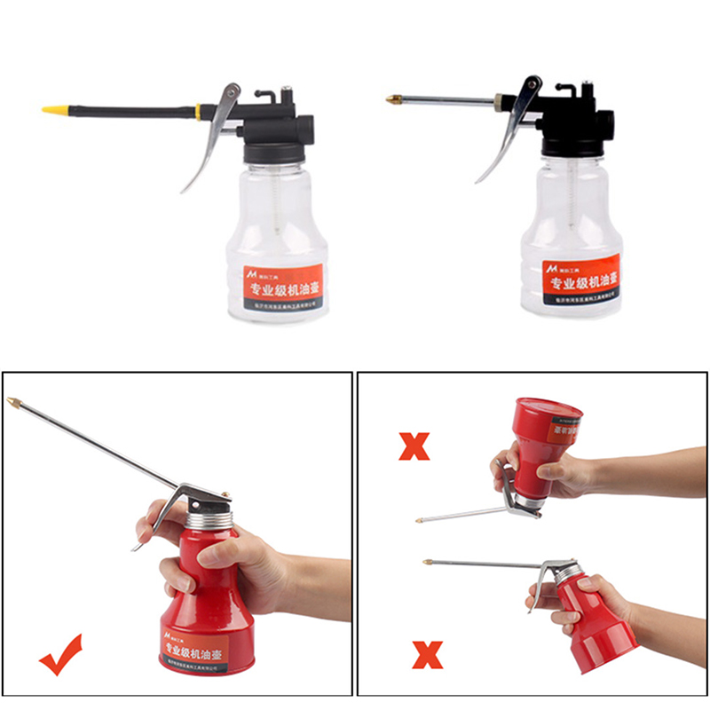 250ml Grease gun oil pump oil can plastic transparent hose high pressure hose oiler grease gun hose Oil injector TSLM1