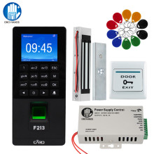 TCP/IP USB Fingerprint RFID Door Access control System Biometric with Software Password Keypad Power Supply Electric Door Locks