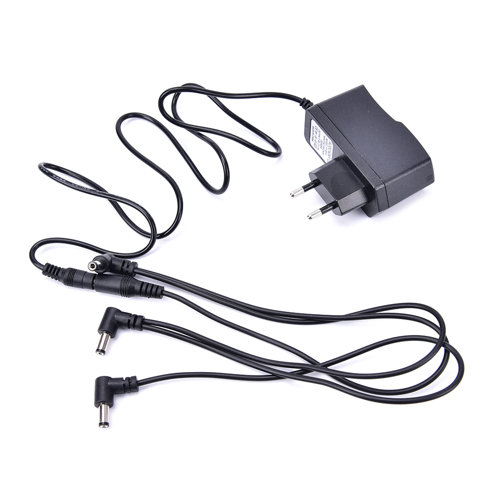 Hot Sale 9V DC 1A Guitar Effects Power Supply/ Source Adapter, Power Cord/Leads 3 Daisy Way Chain Cable Fot Fonte Pedal