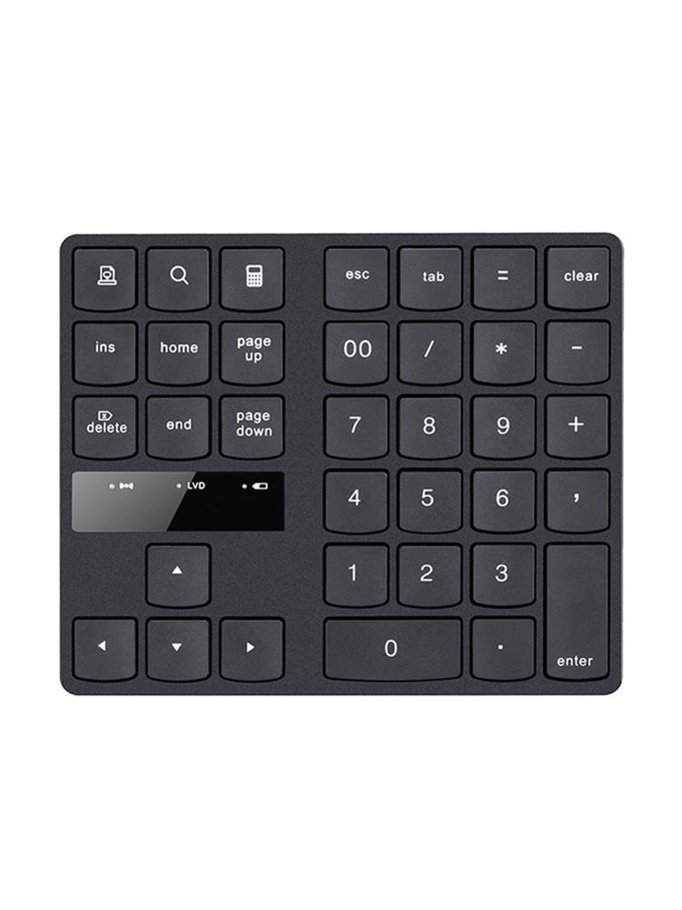 Keyboard Mini Keyboard Wireless Number Pad Rechargeable Keypad For Laptop PC 35 Keys One Hand Ergonomic Game Keypad 2021
