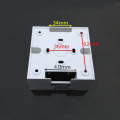 5pcs 86 Type Universal Socket Switch Electrical Mounting Box Flame Retardant Wire Junction Boxes PVC Bottom Box 86*86*40mm