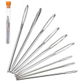 9PCS Knitters Wool Large Eye Blunt Needles Leather Sewing Needle Gold Needle Embroidery Tapestry Hand Sewing tools