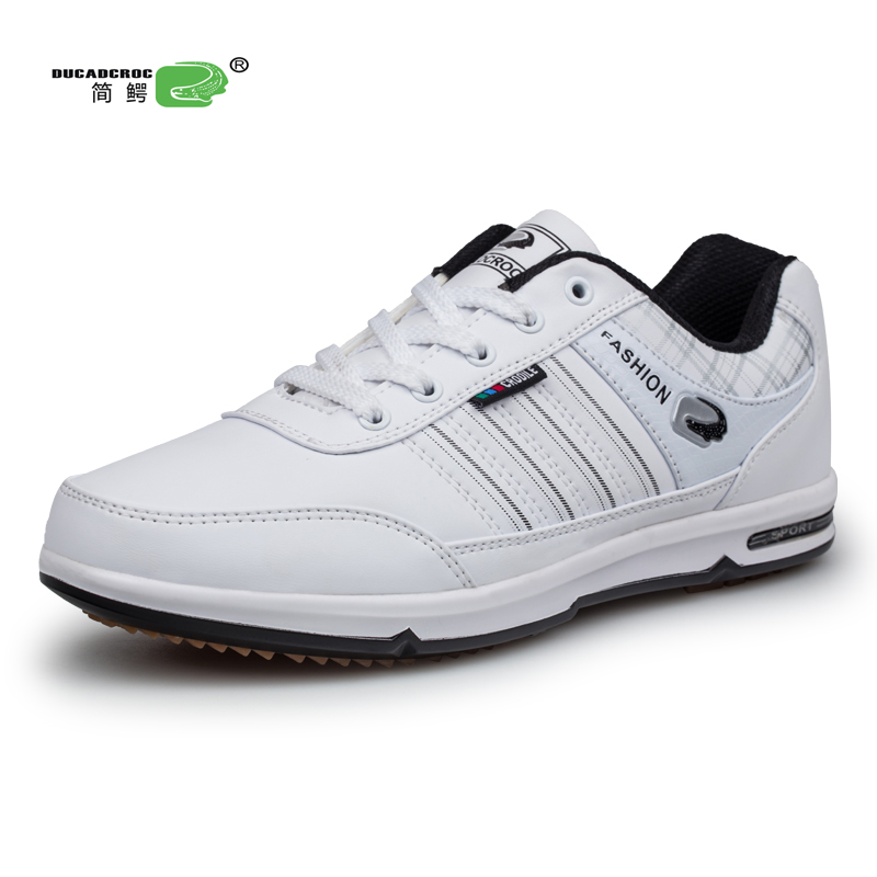 Spring Summer Mens Golf Shoes Sport Shoes Grass Athletics Waterproof Golf Sneaker for Man Big Size Leather Golf Trainers