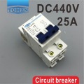 2P 25A DC 440V Circuit breaker MCB C curve