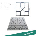 New Garden Path Maker Mold Manually Paving Cement Brick Mould Stepping Stone Road Making Tool 40*40*4cm