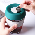 Portable Travel Coffee Glass Creative Simple Tea Separation Magnetic Suction Magic Silicone Anti Leakage Scald Accompanying Cup