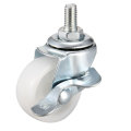 uxcell 2 Inch 1.5 Inch Swivel Caster Wheels PP 360 Degree Threaded Stem Caster Wheel with Brake no Brake 1.5in Combo 4pcs