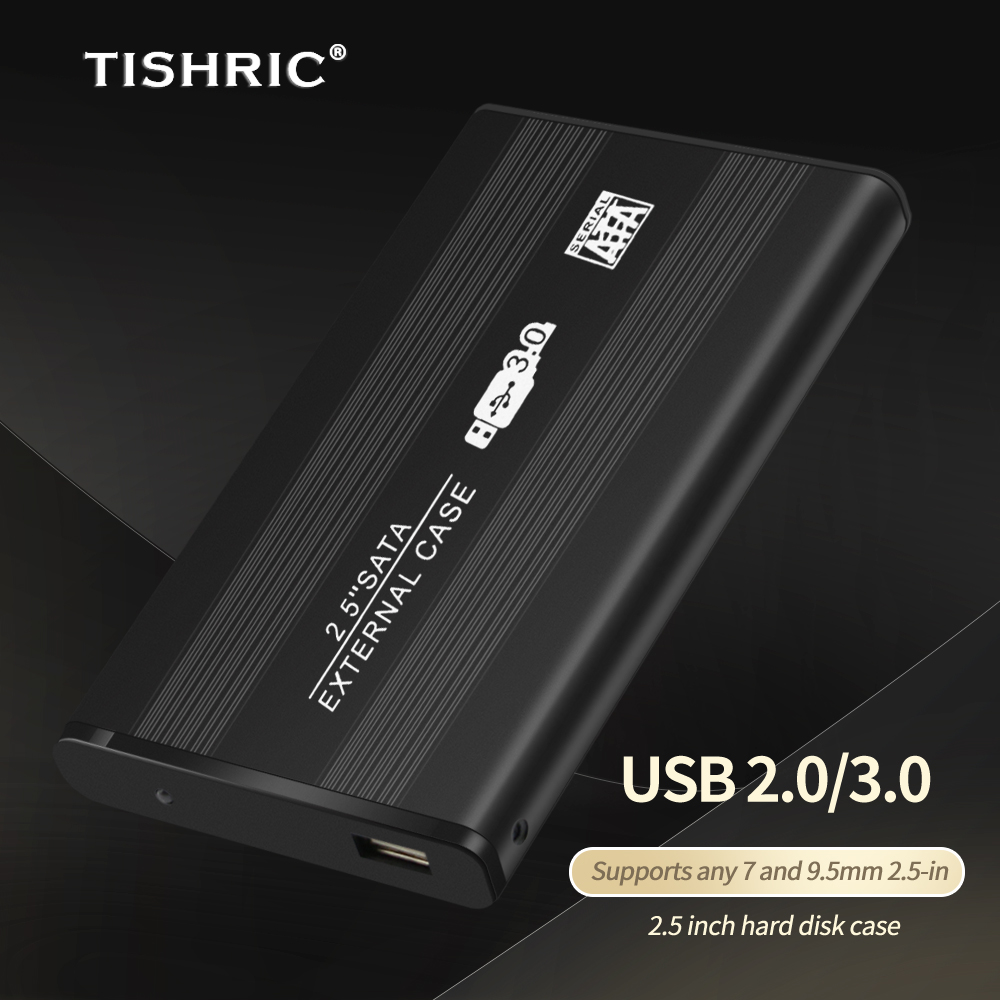 TISHRIC Hdd Case For Hard Drive Box 2.5 Case Hdd Enclosure Usb 3.0 To Sata External Hard Drive Case Hdd Box Hard Disk Enclosure
