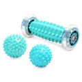 Plantar Fasciitis Foot Massage Roller with Spiky Massage Ball for Hand Leg Back Pain Therapy Deep Tissue Trigger Point Recovery