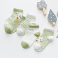 5pairs/lot NewBorn Baby Socks Thicken Cartoon Comfort Cotton Newborn Socks Kids Boy For 0-2 Years Baby Clothes Accessories