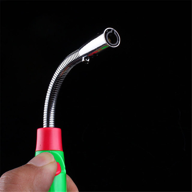 19 cm Hose Torch Lighter Jet Butane Gas Kitchen Flexible Pipe Lighter 1300 C Portable Windproof Outdoor BBQ Ignition Lighter