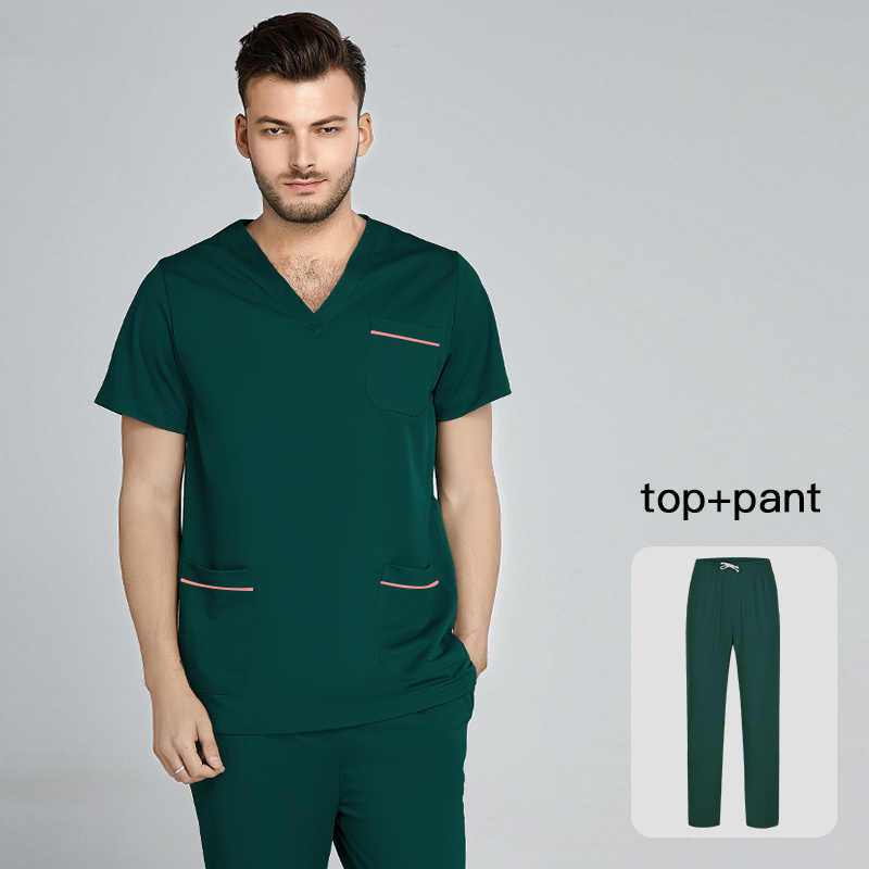 Dental Hospital nursing uniform scrubs suits pet doctor working clothes Breathable Solid color Pet clinic nurse uniform workwear