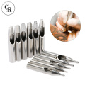 5pcs RT FT DT Stainless Steel Tattoo Tips Kit Round Tattoo Tips Sets for Tattoo Grip Tattoo Needle Free Shipping