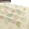 Teramila 100% Cotton Twill Fabric Meters Flowers Telas Algodon Cloth DIY Tissus Dress Patchwork Quilts Beedsheet Curtains Home