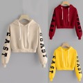 Women Hoodies Sweatshirt Autumn Crop Top Long Sleeve Sweatshirt Hoodie Letter Print Pullover Top Sweatshirts coat women hoodies