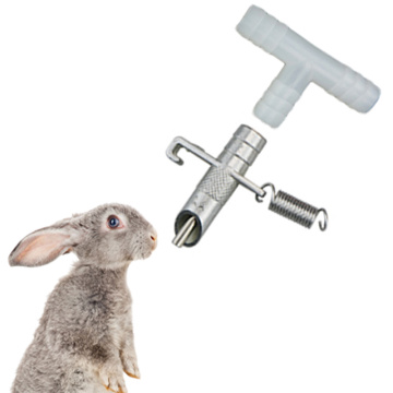 Automatic Nipple Drinker 5 Sets Rabbit Nipple Water Feeder Stainless Steel Bunny Waterer Rabbit Cage Accessories Farm Animals