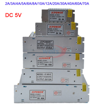 Wholesale DC 5V Lighting Transformer 2A/3A/4A/5A/6A/8A/10A/12A/20A/30A/40A/60A/70A led strip Switching Power Supply led driver