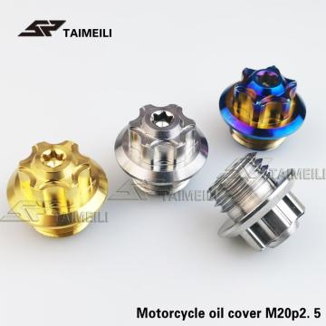 Titanium alloy TC4 motorcycle M20 p2.5 oil cover screw hard fight / bws fossad gyg gu bheil a