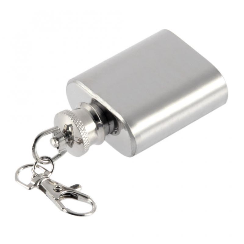 Flask Alcohol Wine Hip Drink Flasks 1 Oz Stainless Steel With Key Chain Pot BO6 Flask For Alcohol Hip Flasks For Drinkware