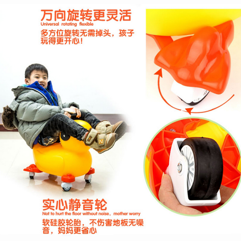 Ride on Animal Yellow Duck toys for kids outdoor sports baby Christmas Toys free shipping