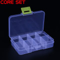 5/8/10/15/24 Grids Cells Portable Jewelry Tool Storage Box Container Ring Electronic Parts Screw Beads Organizer Plastic Case